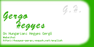 gergo hegyes business card